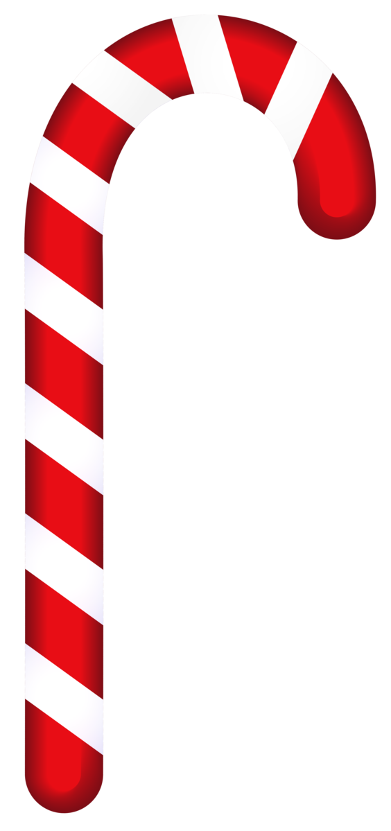 Transparent Candy Cane Christmas Candy Text Line for Christmas