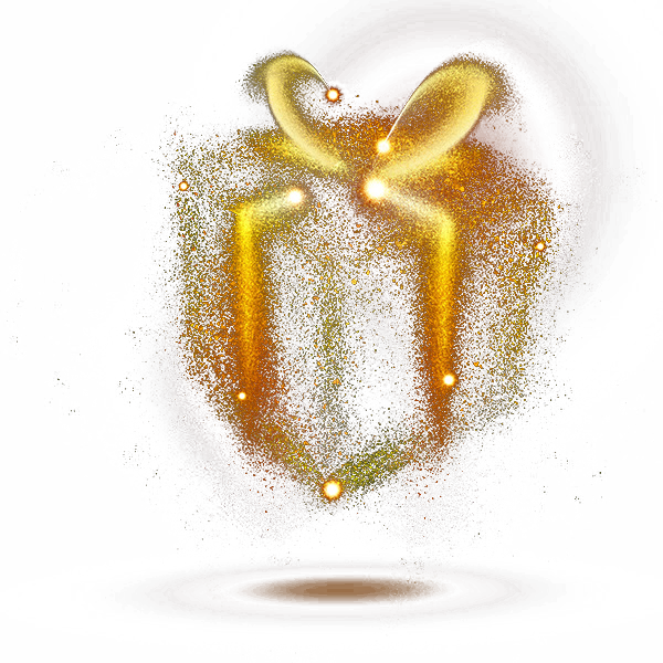 Transparent Gift Light Gratis Heart Yellow for Christmas