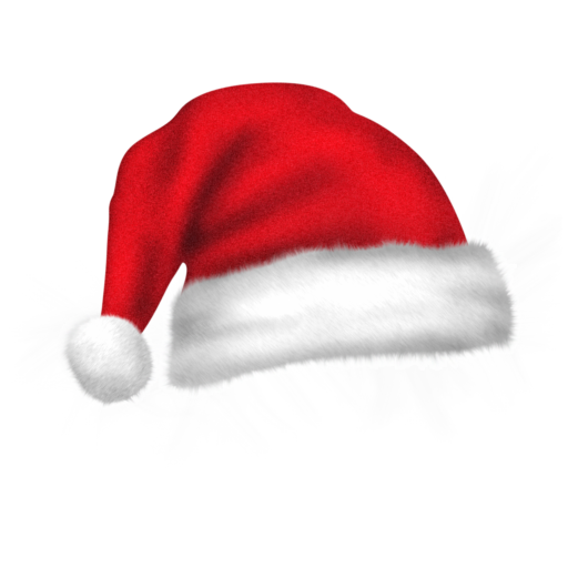 Transparent Santa Claus Santa Suit Christmas Cap Red for Christmas
