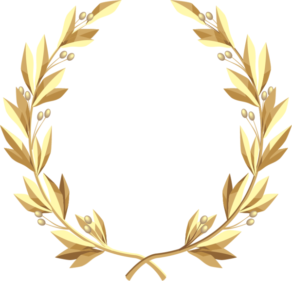 Transparent Wreath Gold Laurel Wreath Tree Flower for Christmas