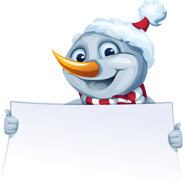 Transparent Snowman Christmas Pin Flightless Bird for Christmas