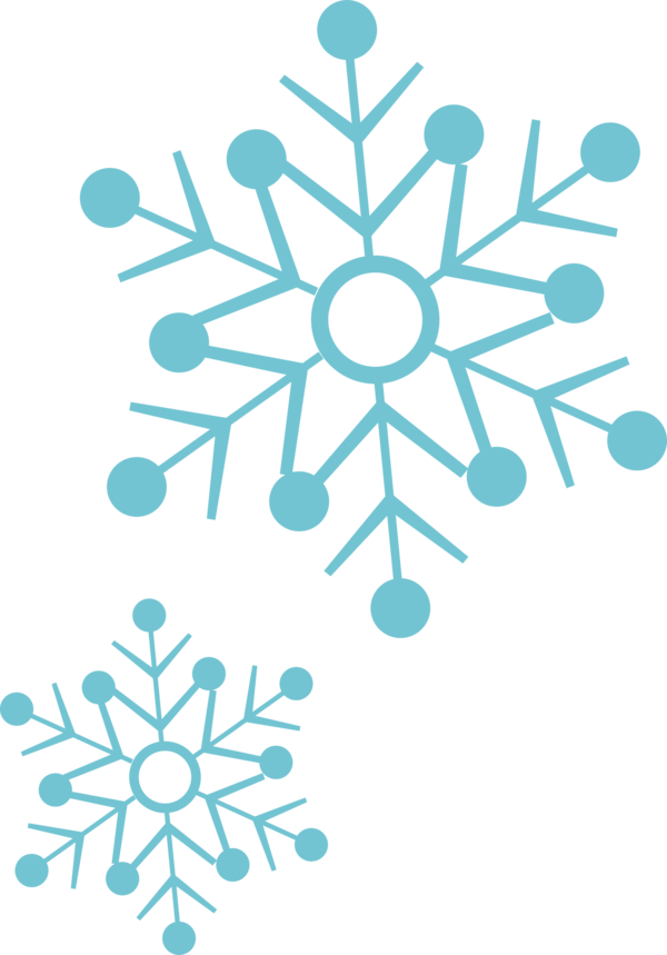 Transparent Snowflake Quantity Cartoon Blue Diagram for Christmas