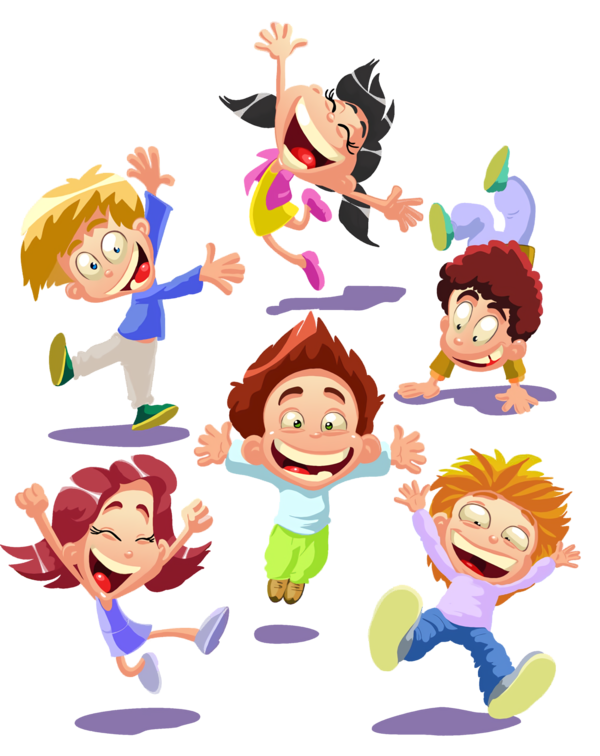 Transparent International Children's Day Cartoon Fun Gesture for Children's Day for International Childrens Day