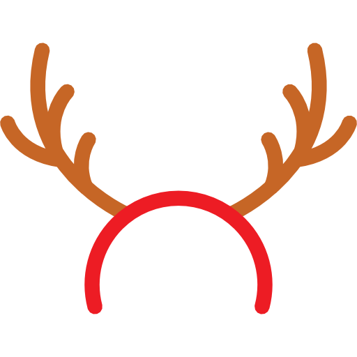 Transparent Deer Reindeer Horn for Christmas