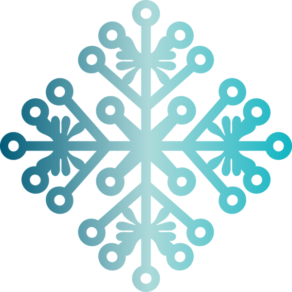Transparent Christmas Snow Teal Blue Symmetry for Christmas
