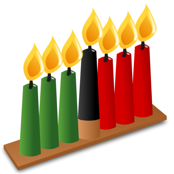 Transparent Kwanzaa Symbol Hanukkah Cone Flameless Candle for Hanukkah