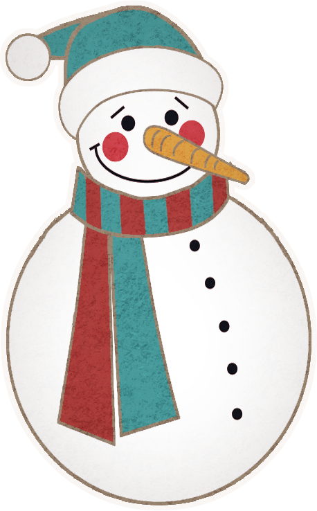 Transparent Snowman Winter Cartoon Christmas Ornament for Christmas