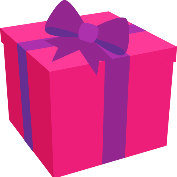 Transparent Gift Birthday Holiday Pink Box for Christmas