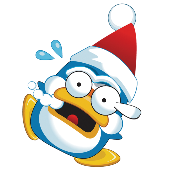 Transparent Penguin Christmas Cartoon Wing Beak for Christmas