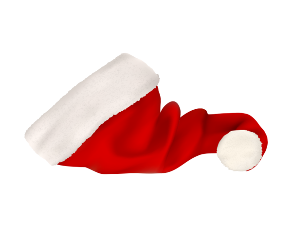 Transparent Santa Claus Hat Christmas White Red for Christmas