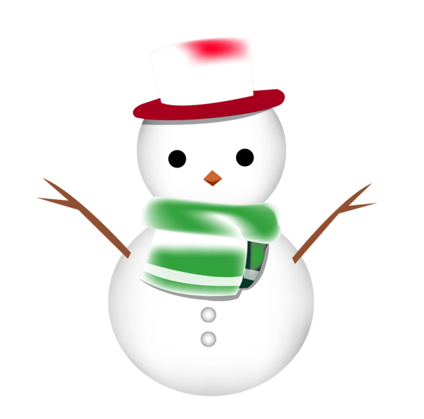 Transparent Snowman Snow Drawing Christmas Ornament for Christmas