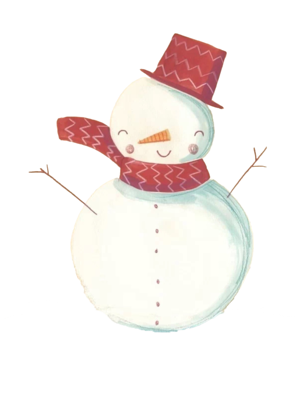 Transparent Snowman Scarf Doll Christmas Ornament for Christmas