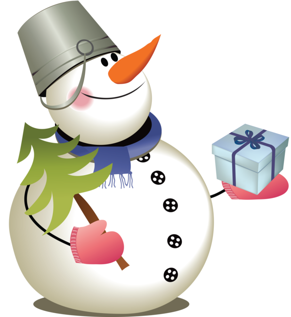 Transparent Santa Claus Christmas Snowman Technology for Christmas