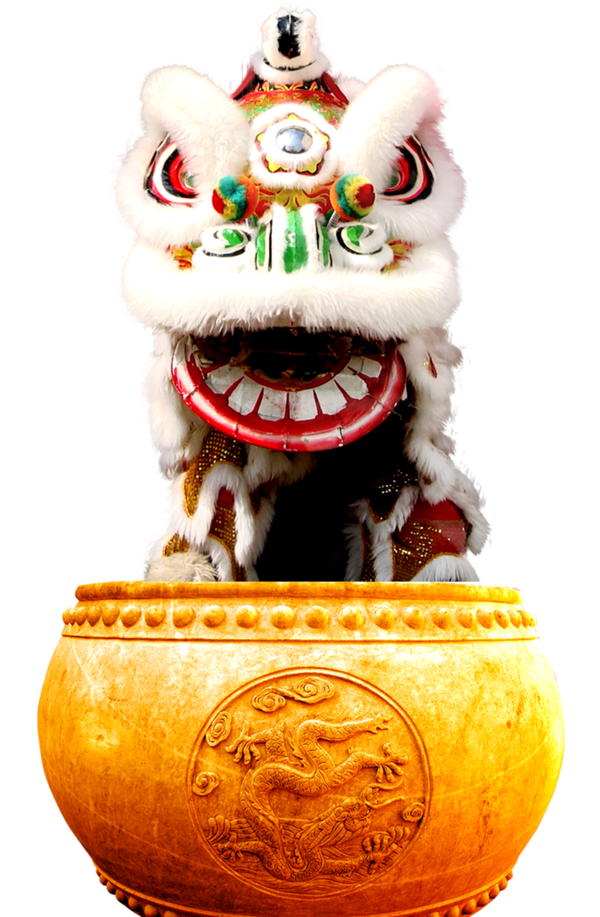 Transparent Lion Lion Dance Chinese New Year Christmas Ornament for New Year