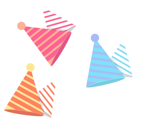 Transparent Birthday Hat Happy Birthday To You Line Triangle for Christmas