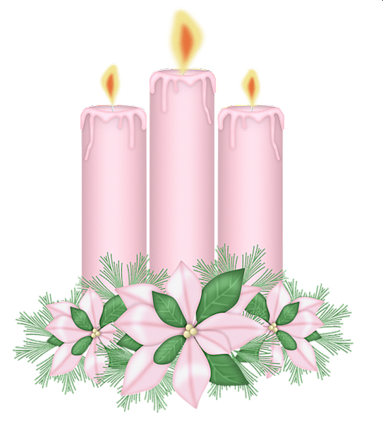 Transparent Candle Centrepiece Birthday Pink Petal for Christmas