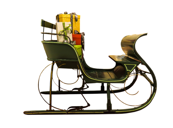 Transparent Santa Claus Reindeer Christmas Vehicle Chair for Christmas