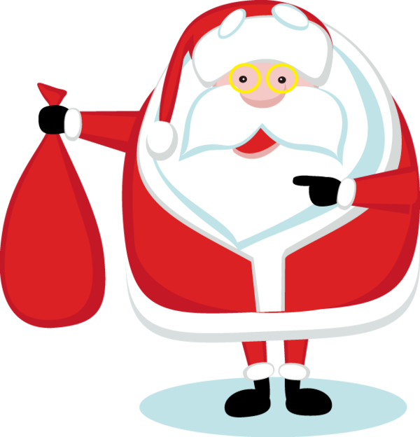 Transparent Vitruvian Man Santa Claus Cartoon Food Christmas for Christmas
