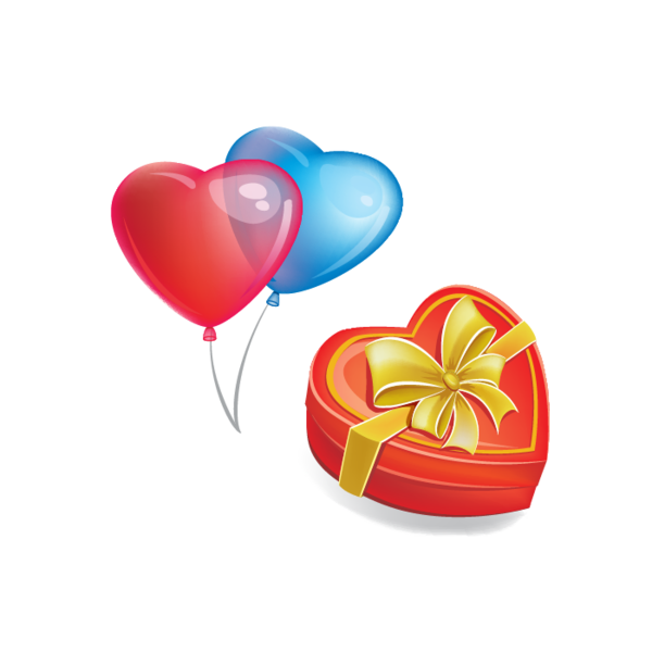 Transparent Gift Balloon Greeting Card Heart Love for Valentines Day
