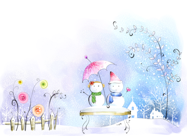 Transparent Yuki Onna Snowman Winter Water for Christmas