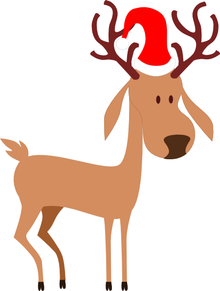 Transparent Rudolph Reindeer Santa Claus Wildlife Tail for Christmas