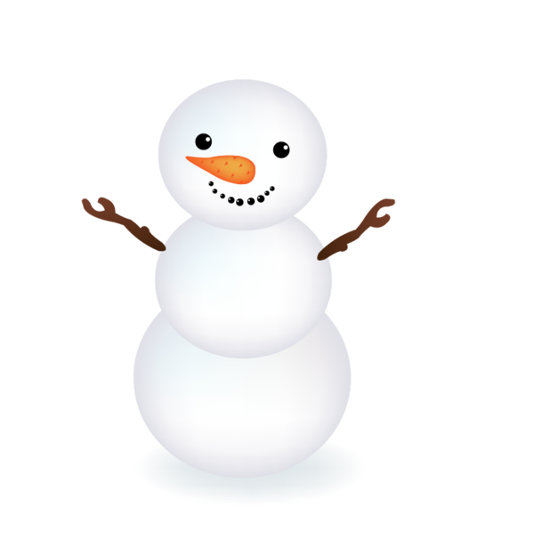Transparent Snowman Snow Winter Bird for Christmas