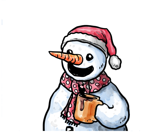 Transparent Snowman Christmas Drawing Flightless Bird for Christmas