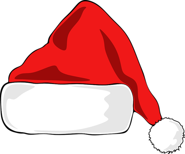 Transparent Santa Claus Santa Suit Hat Headgear Mouth for Christmas