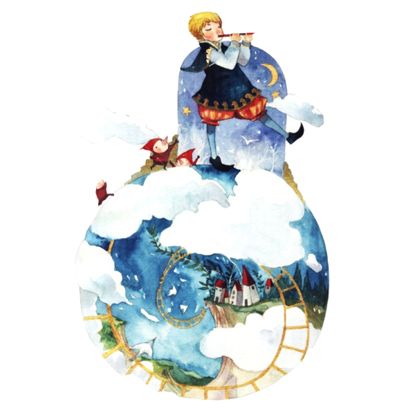 Transparent Watercolor Painting Model Sheet Drawing Christmas Ornament for Christmas