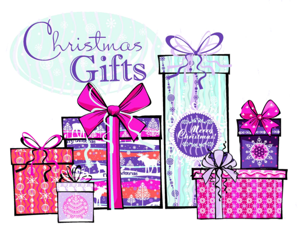 Transparent Gift Christmas Drawing Pink Party Favor for Christmas