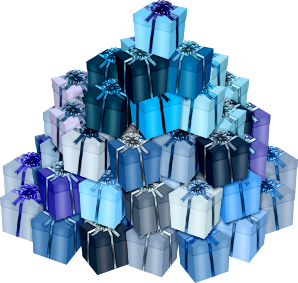Transparent Gift Data Compression Data Plastic Metal for Christmas