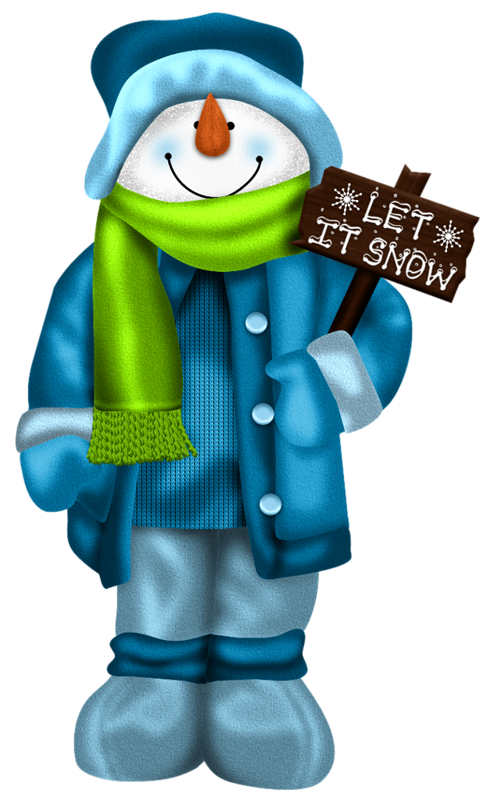 Transparent Snowman Cartoon Humour Figurine for Christmas