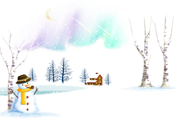 Transparent Winter Snowman Christmas for Christmas