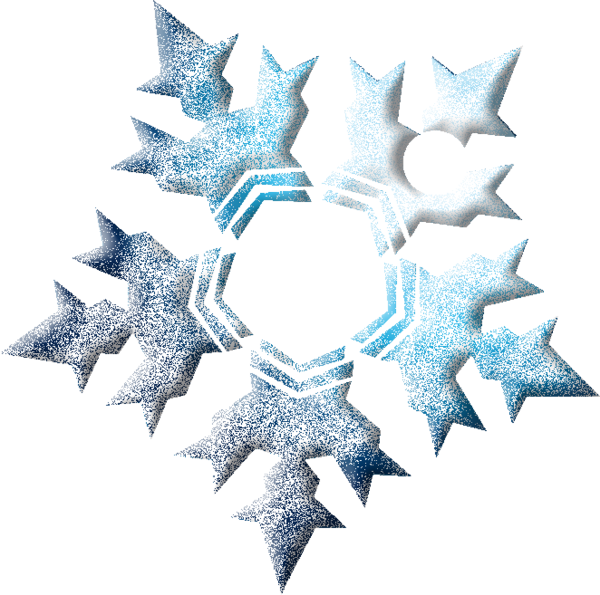 Transparent Snowflake Winter Weather Star Symmetry for Christmas