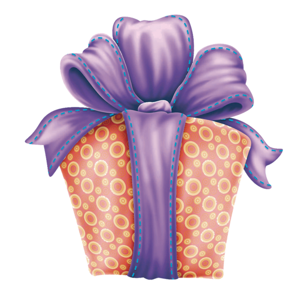 Transparent Gift Birthday Computer Graphics Purple Magenta for Christmas