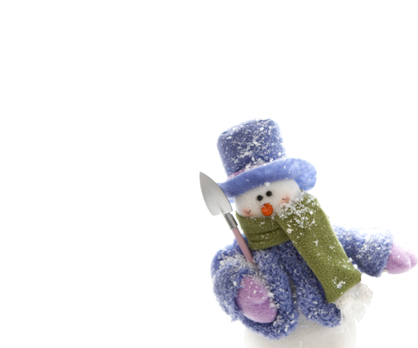 Transparent Snowman Poster Winter Figurine for Christmas