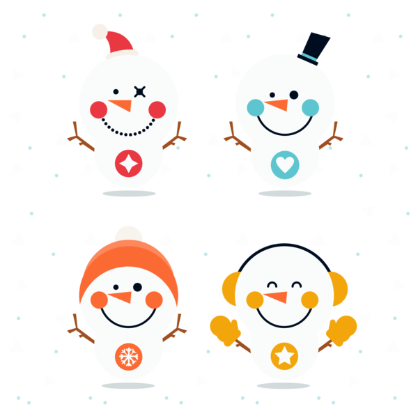 Transparent Snowman Christmas Smiley Emoticon Area for Christmas