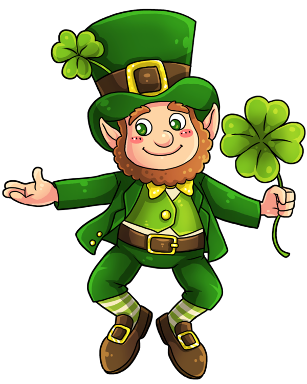 Transparent Leprechaun Drawing Irish People Cartoon Plant for St Patricks Day