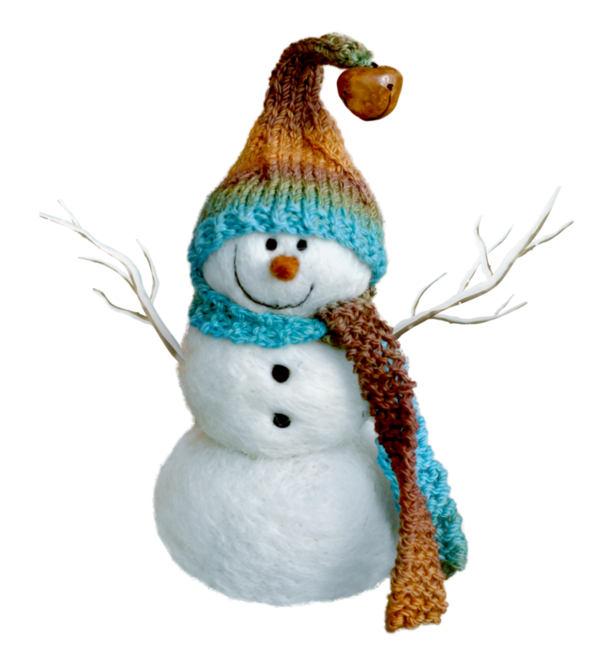 Transparent Snowman Hat Scarf Christmas Ornament for Christmas