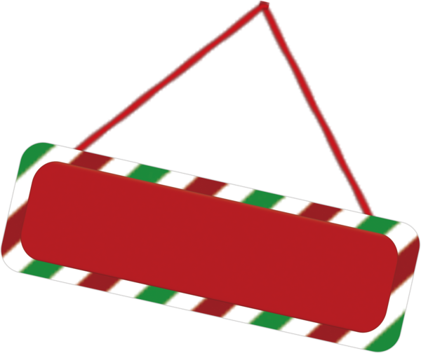 Transparent Red Green Christmas Rectangle Line for Christmas