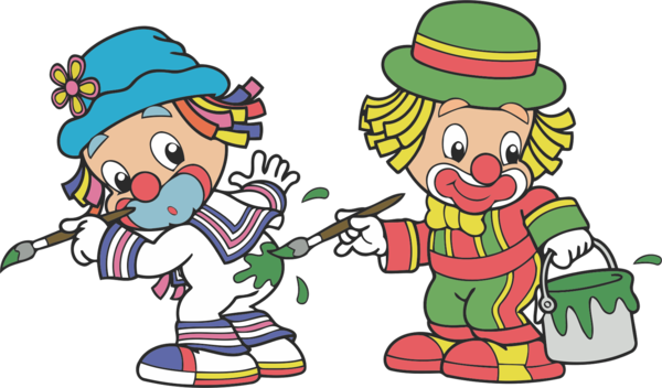 Transparent Clown Drawing Paper Christmas Line for Christmas