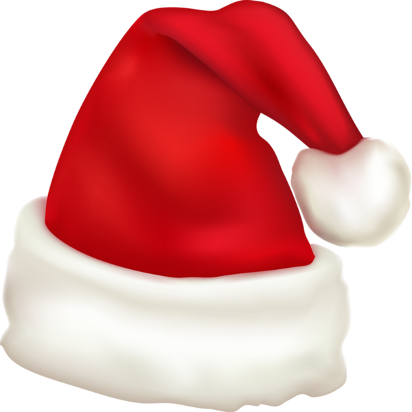 Transparent Santa Claus Hat Santa Suit Red for Christmas