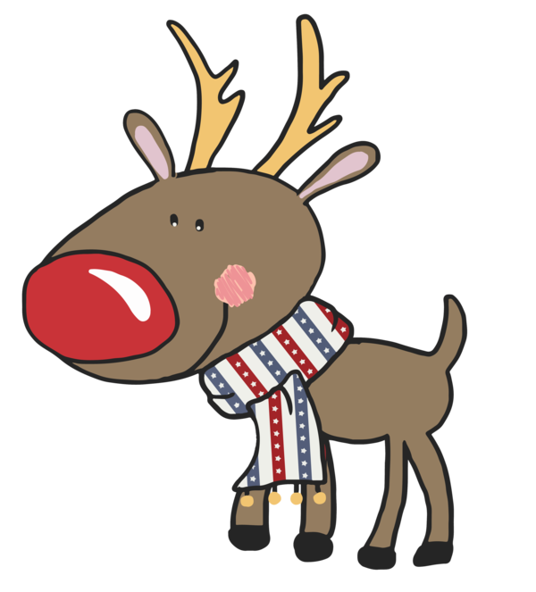 Transparent Reindeer Deer Christmas Animal Figure for Christmas