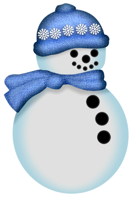 Transparent Snowman Picture Frames Winter Blue for Christmas