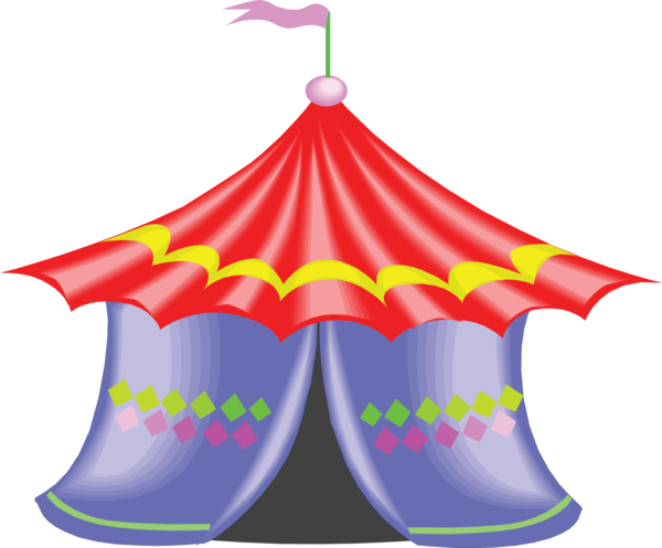Transparent Circus Yurt Tent Pink Christmas Ornament for Christmas