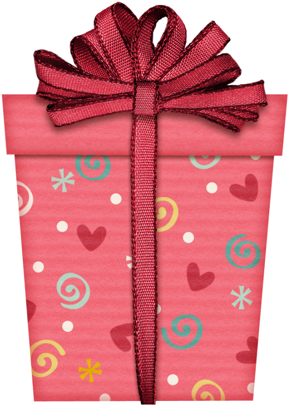 Transparent Gift Birthday Animation Pink for Christmas