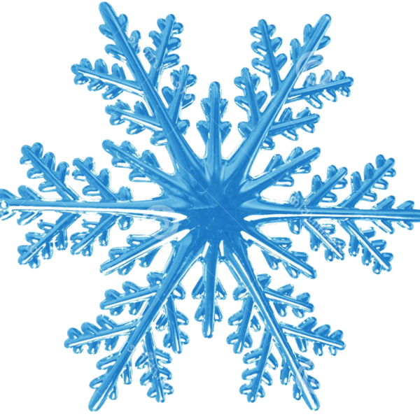 Transparent Snowflake Snow Cloud Blue Symmetry for Christmas