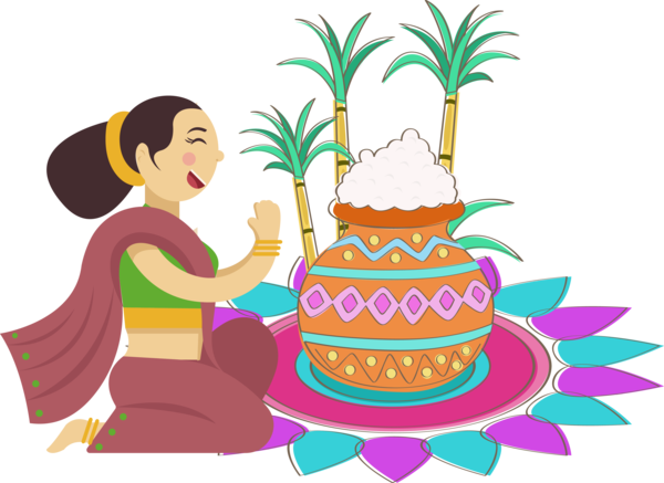 Transparent Pongal Cake decorating Cake Icing for Thai Pongal for Pongal