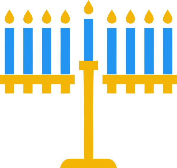 Transparent Hanukkah Line Birthday candle for Hanukkah Candle for Hanukkah