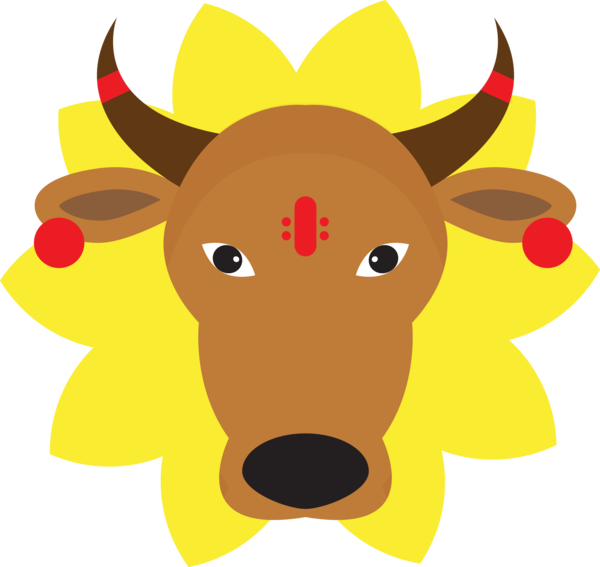 Transparent Pongal Bovine Snout Bull for Thai Pongal for Pongal